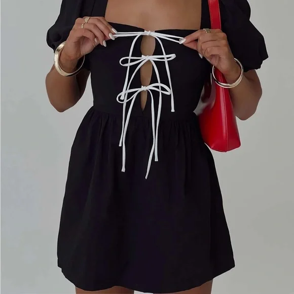 strapless open back dress Yumiko Romper | White | Womens main image 0